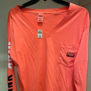 💄🌺Pink Long-sleeve T-shirt👛🐷